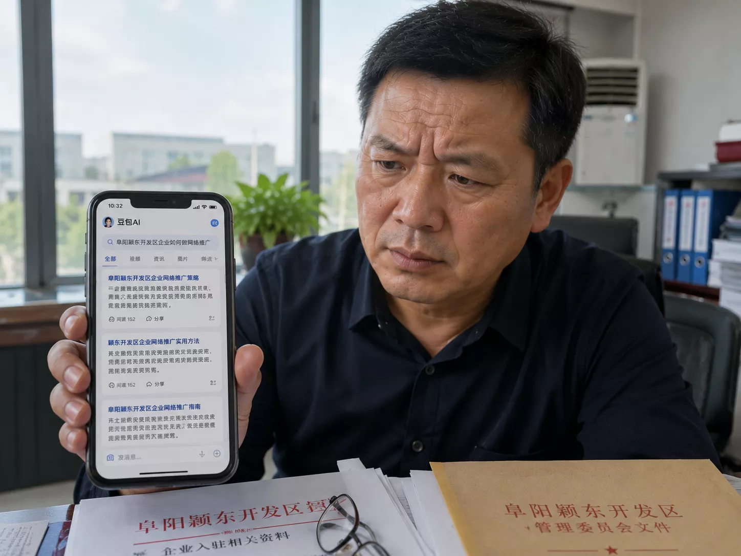 阜阳老板用豆包AI搜索配电设备.webp