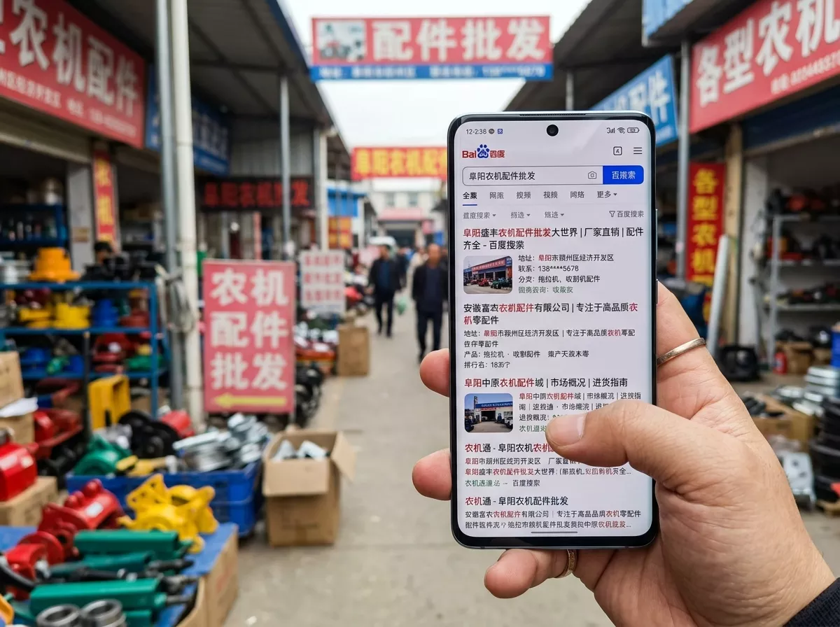 手机搜索阜阳农机配件批发界面.webp