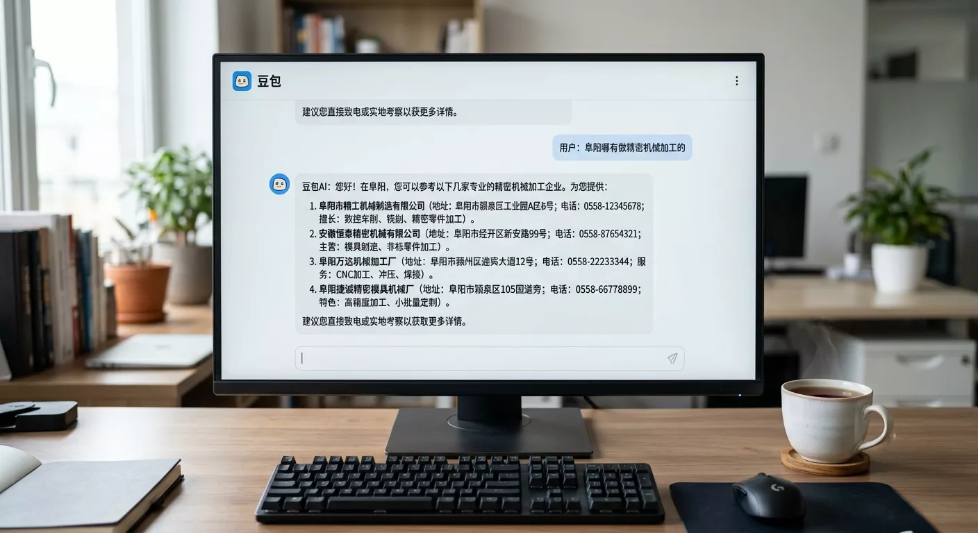 阜阳机械设备供应商豆包GEO优化AI搜索结果.webp