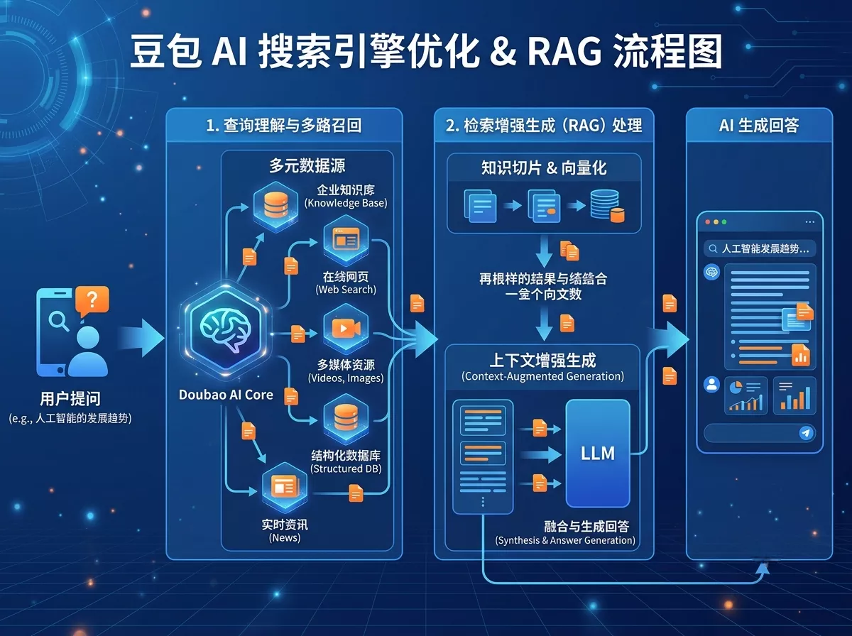 AI搜索营销底层逻辑-RAG检索增强生成流程图解.webp