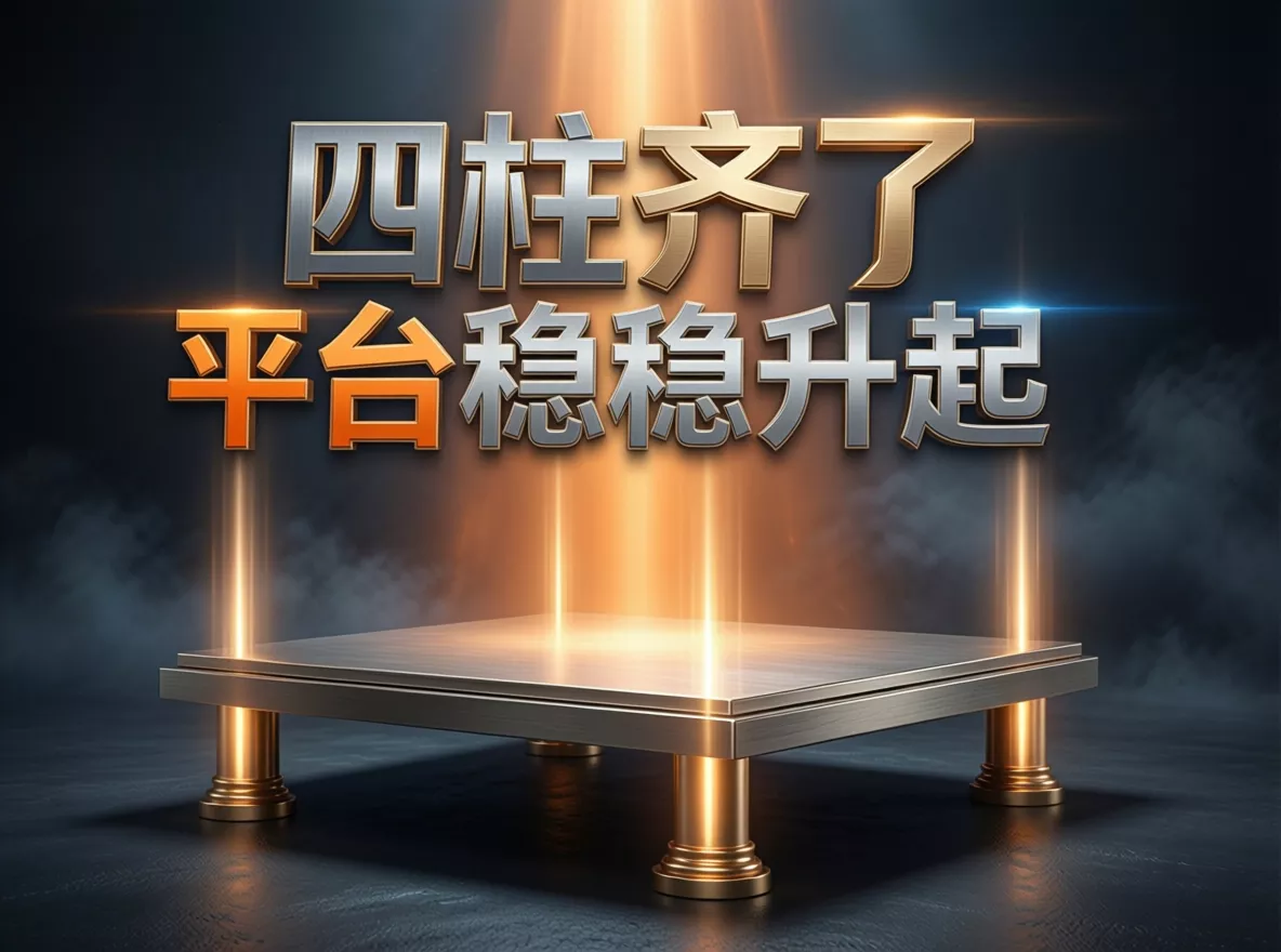 四柱子齐了 平台稳稳升起