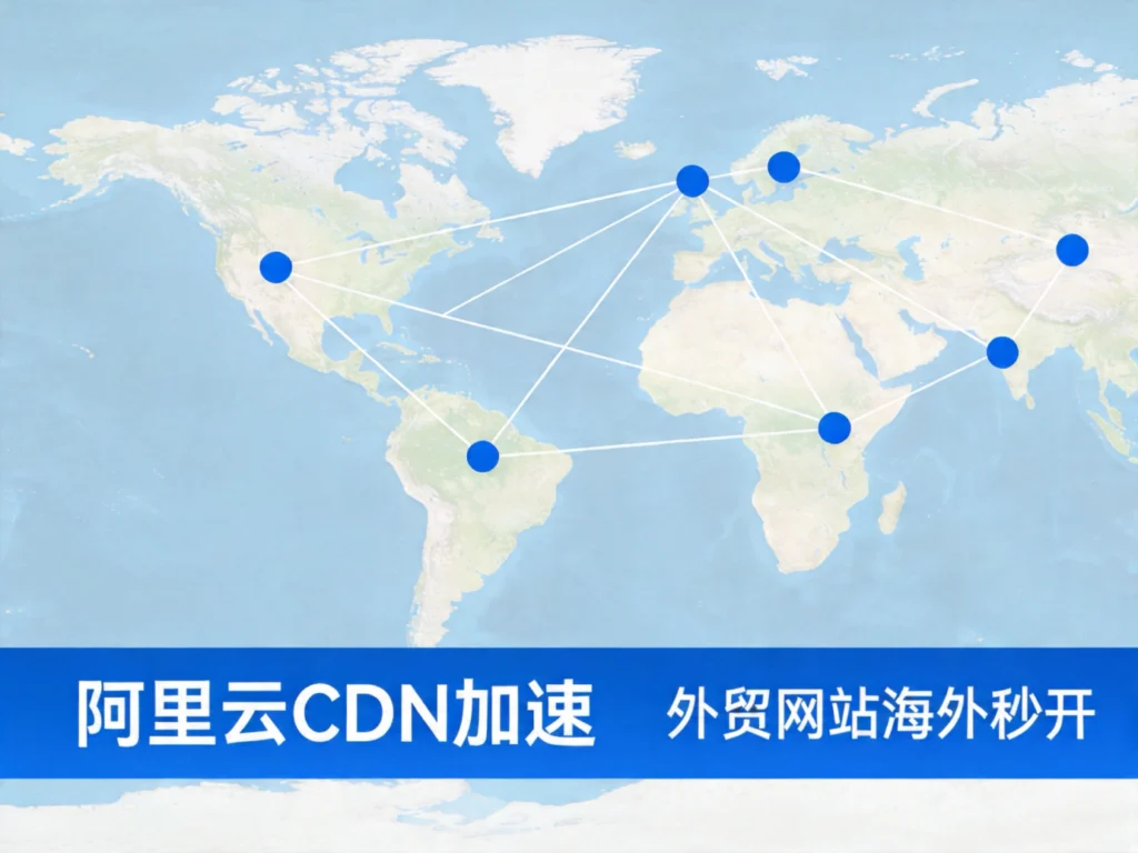 阿里云CDN全球节点加速，提升外贸网站海外访问速度